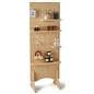 Modern pegboard shelving with collapsible design 