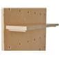 Modern pegboard shelving with 8 modular shelves 