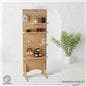 Personalized wooden pegboard floor display measures 69 inches tall 