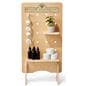 Pegboard retail display with personalized full color artwork 