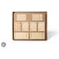 Wooden pegboard accessories made with eco-friendly poplar wood