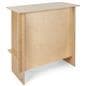 Portable wooden sales counter with minimal and modern design