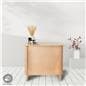 Portable wooden sales counter with 40 x 18 countertop