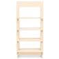 Wood freestanding shelving unit with eco-friendly packaging