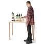 3 tier display stand with tabletop placement for merchandising smaller items