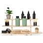 3 tier display stand with max shelf size of 26.5 inches and 3.5 inches in depth