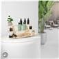 3 tier display stand with a natural wood color style