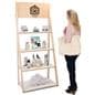 Wooden Ladder Shelves with 0.75" Thick Plywood