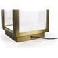 Square glass curio box with 90-inch power cord
