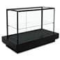 Illuminated display case​ showcasing the case empty
