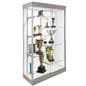 LED glass display cabinet with adjustable shelves