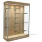 LED glass display cabinet with tempered glass