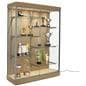 LED glass display cabinet with height adjustable shelves