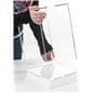 Tabletop acrylic display box with label & lift-off clear top