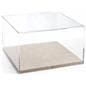 Presentation-Quality Tabletop Display with Neutral Linen Base