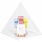 Acrylic pyramid box with interior space of 11.6 inches by 12.6 inches