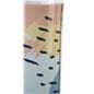 Easy assembly round pedestal display case with UV printed graphic
