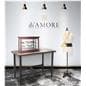 Mirrored curio cabinet with countertop placement