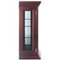 Mirrored curio cabinet with overall width of 34 inches