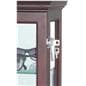 Mirrored curio cabinet with locking keys