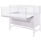 Glass showcase display cabinet with pull-out display shelf