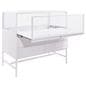 Glass showcase display cabinet with lockable display area