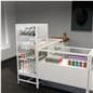 Glass showcase tower in retail environment