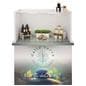 Portable acrylic display counter with graphics made of FSC-certified and recycled materials 