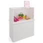 Portable acrylic display counter made of FSC-certified Xanita Board