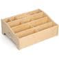 Kids Art Supply Storage with Wood Finish