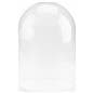 Small glass bell jar fits over items under 13 inches tall 