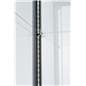 glass curio cabinet display tower with easily adjustable tiers