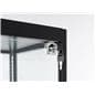 secure glass curio cabinet display tower