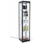 contemporary styled glass curio cabinet display tower
