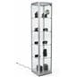 modern styled glass display tower
