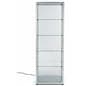 four-tier full glass narrow display showcase