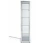 wide full glass narrow display showcase