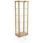 glass curio cabinet display with hinged door