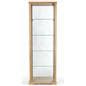360° viewable glass curio cabinet display