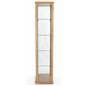 4-tier glass curio cabinet display