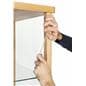 glass curio cabinet display with rattle-resisting silicone