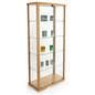 tempered tall glass display cabinet