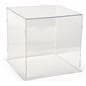 See-through acrylic folding plastic display cube