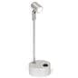 Display case spotlights with silver oxidation finish  