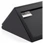 Museum pedestal wedge wall case with recessed z-brackets