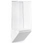 Wedge pedestal museum wall display with 10" x 18" enclosure
