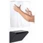 Wedge pedestal wall display case with lift-off enclosure