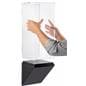 Wedge pedestal gallery wall display is simple to assemble
