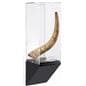Wedge pedestal gallery wall display showcasing a piece owned by a private collector