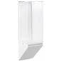 Wedge buttom wall display pedestal with simple assembly and dissembly